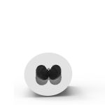 Molde de Silicone Coelho Coelhinho da Páscoa Em Pé com Roupinha 3D Branco