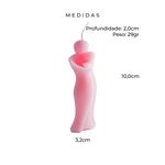 Forma de Silicone Silhueta Mãe com Filho no Colo Vela Branco