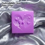 Molde de Silicone Barra Quadrada Amor de Mãe Branco