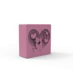 Molde de Silicone Barra Quadrada Amor de Mãe Branco