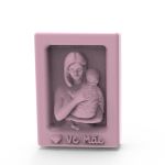 Molde de Silicone Amo Você Mãe Branco