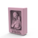 Molde de Silicone Amo Você Mãe Branco