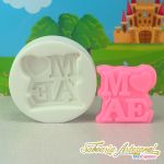 Molde Silicone Letreiro Mãe Branco