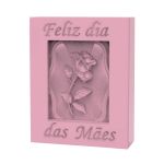Molde de Silicone Barra Flor Dia das Mães Branco