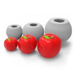 Molde Silicone Maçã Pequena para Sabonete, Vela e Resina