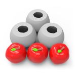 Molde Silicone Maçã Pequena para Sabonete, Vela e Resina