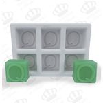 Forma de Silicone Letra Inicial 6 Cavidades