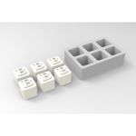 Forma de Silicone Lembrancinha 6 Cavidades