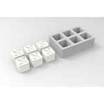 Forma de Silicone Lembrancinha 6 Cavidades