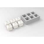 Forma de Silicone Lembrancinha 6 Cavidades