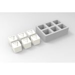Forma de Silicone Lembrancinha 6 Cavidades