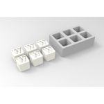 Forma de Silicone Lembrancinha 6 Cavidades