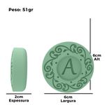 Forma de Silicone Arabesco Letra Lembrancinha