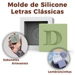 Forma de Silicone Letras Clássicas do Alfabeto