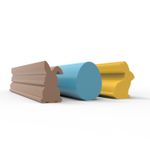 Molde de Silicone Extrusora de Páscoa Coelho e Ovo