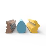 Molde de Silicone Extrusora de Páscoa Coelho e Ovo