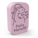 Molde de Silicone Sabonete Flork de Natal Mensagem Divertida
