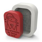 Molde de Silicone Sabonete Flork de Natal Mensagem Divertida