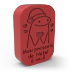 Molde de Silicone Sabonete Flork de Natal Mensagem Divertida