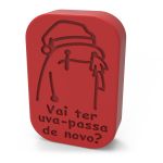 Molde de Silicone Sabonete Flork de Natal Mensagem Divertida
