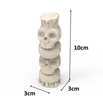 Molde Silicone Vela Caveira Empilhada Decorativa