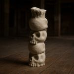Molde Silicone Vela Caveira Empilhada Decorativa