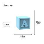 Forma de Silicone Letras Frente e Verso 3 Cavidades