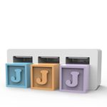 Forma de Silicone Letras Frente e Verso 3 Cavidades