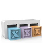 Forma de Silicone Letras Frente e Verso 3 Cavidades
