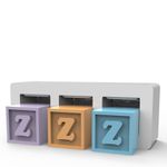 Forma de Silicone Letras Frente e Verso 3 Cavidades