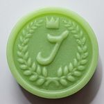 Forma de Silicone Letra Folha de Louro com Coroa