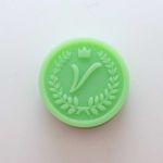 Forma de Silicone Letra Folha de Louro com Coroa