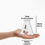 Forma de Silicone Letra Classica 10cm Velas Gesso Sabonetes Artesanais Resina