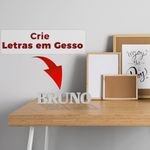 Forma de Silicone Letra Classica 10cm Velas Gesso Sabonetes Artesanais Resina
