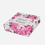 Papel Para Embalar Sabonete Offset (Sulfite) Flores - 10 Unidades (14,5 X 20,5cm)