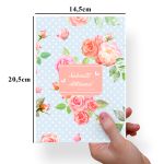 Papel Para Embalar Sabonete Offset (Sulfite) Flores - 10 Unidades (14,5 X 20,5cm)