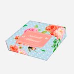Papel Para Embalar Sabonete Offset (Sulfite) Flores - 10 Unidades (14,5 X 20,5cm)