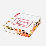 Papel Para Embalar Sabonete Offset (Sulfite) Flores - 10 Unidades (14,5 X 20,5cm)