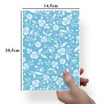 Papel Para Embalar Sabonete Offset (Sulfite) Flores - 10 Unidades (14,5 X 20,5cm)