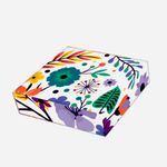 Papel Para Embalar Sabonete Offset (Sulfite) Flores - 10 Unidades (14,5 X 20,5cm)