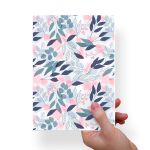 Papel Para Embalar Sabonete Offset (Sulfite) Flores - 10 Unidades (14,5 X 20,5cm)
