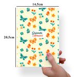 Papel Para Embalar Sabonete Offset (Sulfite) Flores - 10 Unidades (14,5 X 20,5cm)