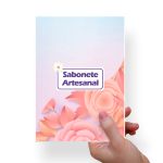 Papel Para Embalar Sabonete Offset (Sulfite) Flores - 10 Unidades (14,5 X 20,5cm)