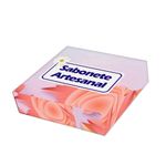 Papel Para Embalar Sabonete Offset (Sulfite) Flores - 10 Unidades (14,5 X 20,5cm)