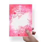 Papel Para Embalar Sabonete Offset (Sulfite) Flores - 10 Unidades (14,5 X 20,5cm)