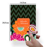 Papel Para Embalar Sabonete Offset (Sulfite) Flores - 10 Unidades (14,5 X 20,5cm)