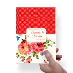Papel Para Embalar Sabonete Offset (Sulfite) Flores - 10 Unidades (14,5 X 20,5cm)