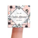 Etiqueta Adesiva para Produto Artesanal - Floral Flores Lavanda Primavera Girassol 4,3x4,3cm - 10 Unidades