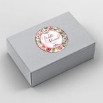 Etiqueta Adesiva para Produto Artesanal - Floral Flores Lavanda Primavera Girassol 4,3x4,3cm - 10 Unidades