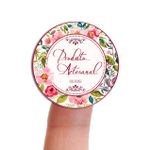 Etiqueta Adesiva para Produto Artesanal - Floral Flores Lavanda Primavera Girassol 4,3x4,3cm - 10 Unidades